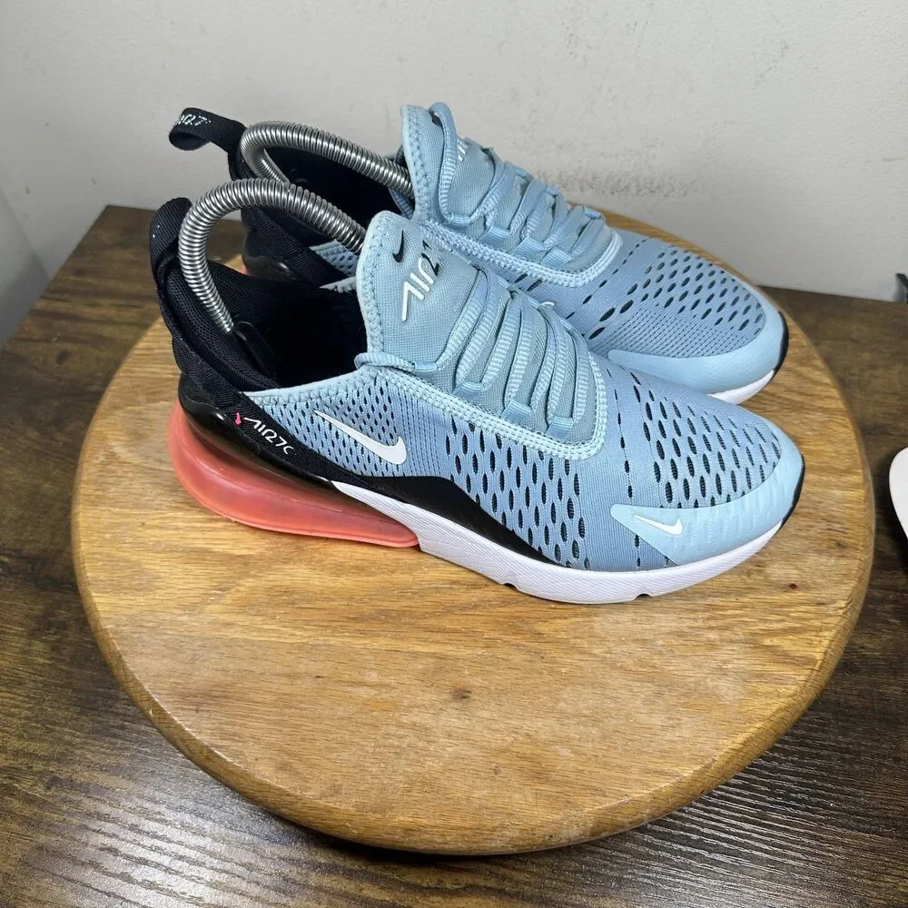 Nike Air Max 270 Shoes Womens Size 7 Mesh AH6789-400 Running Athletic Sneakers